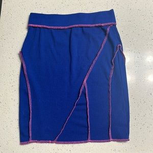 Blue/pink skirt